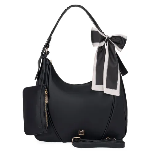 Cartera Limoni Casual Dama Rosalia color negro | Platanitos