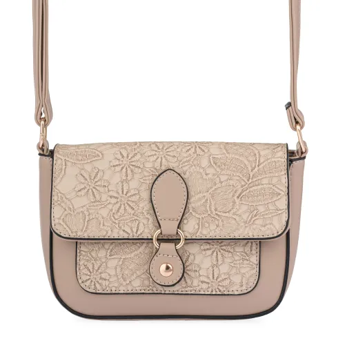 Cartera Limoni Casual Dama Lake-1 color beige | Platanitos