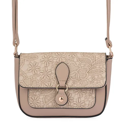 Cartera Limoni Casual Dama Lake-1 color beige | Platanitos