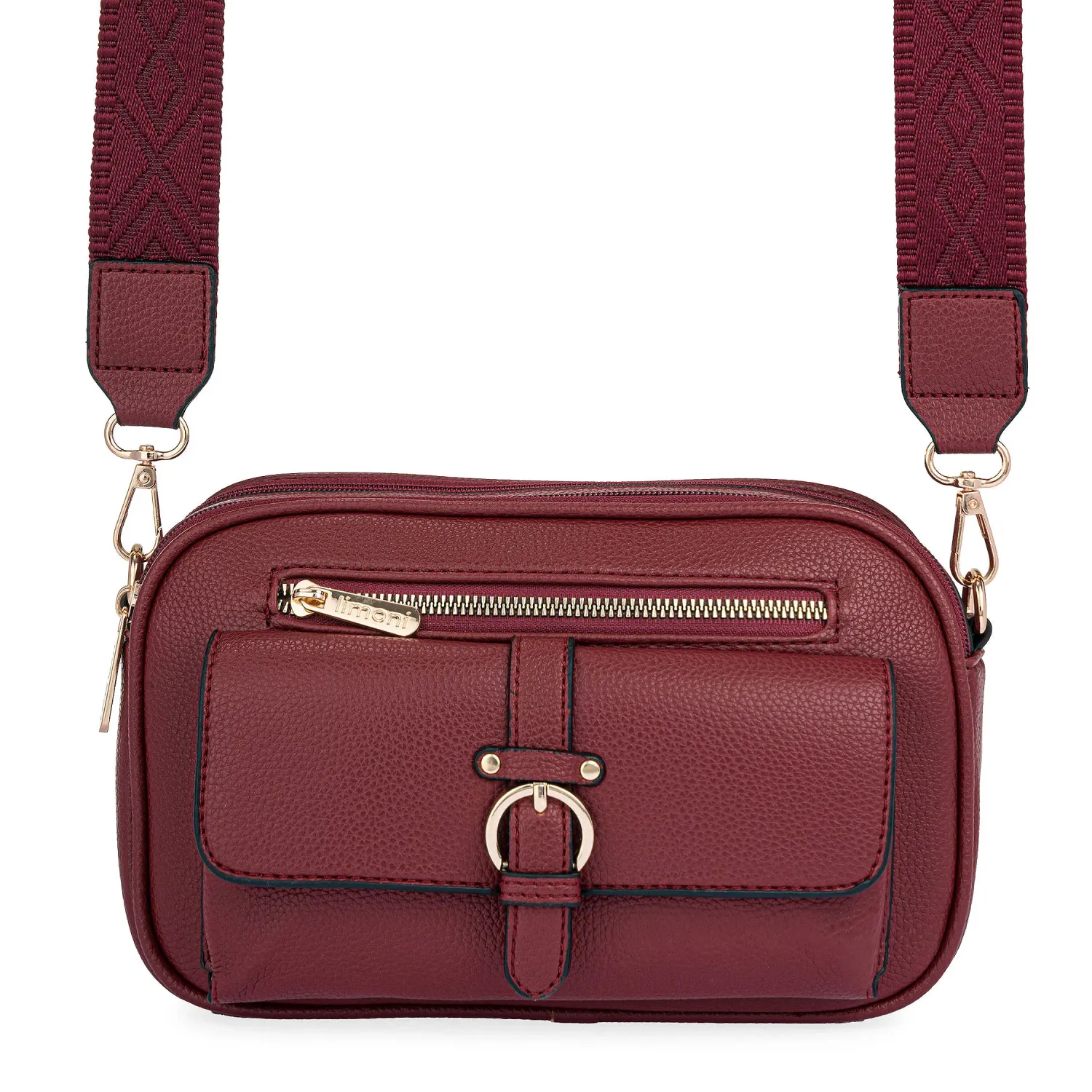 LIMONI Morral Limoni Dama Mariate color guinda | Platanitos