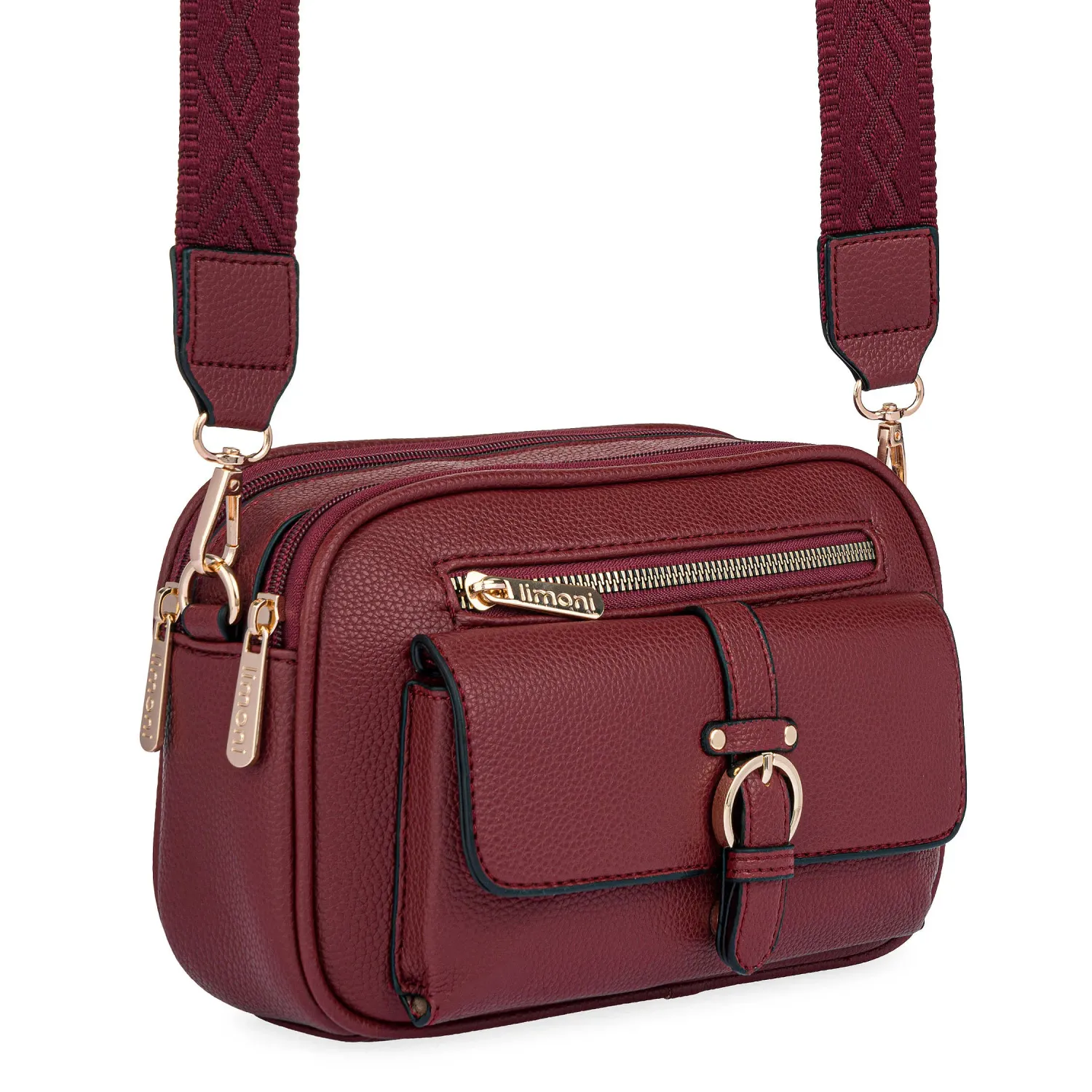 LIMONI Morral Limoni Dama Mariate color guinda | Platanitos