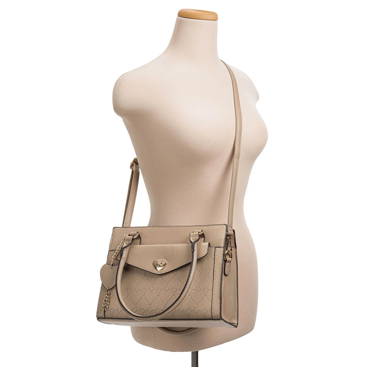 LIMONI Cartera Limoni Casual Dama Tixa color beige oscuro | Platanitos