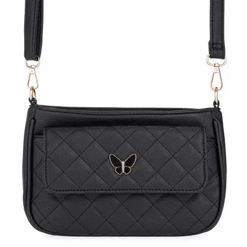 Cartera Limoni Casual Dama Lottie color negro | Platanitos