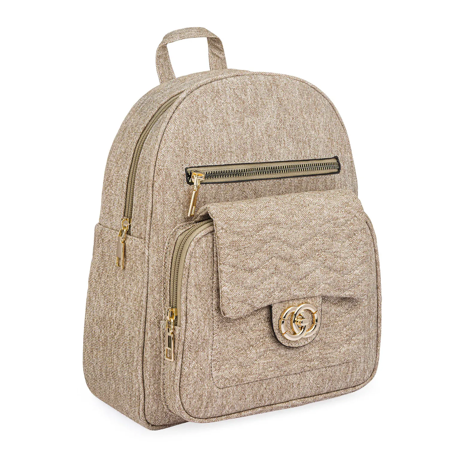 Mochila Limoni Dama Nahuel color beige oscuro | Platanitos