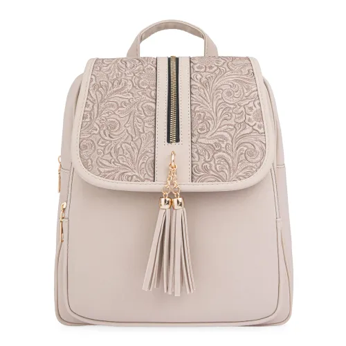 Mochila Limoni Dama Yaret color beige | Platanitos