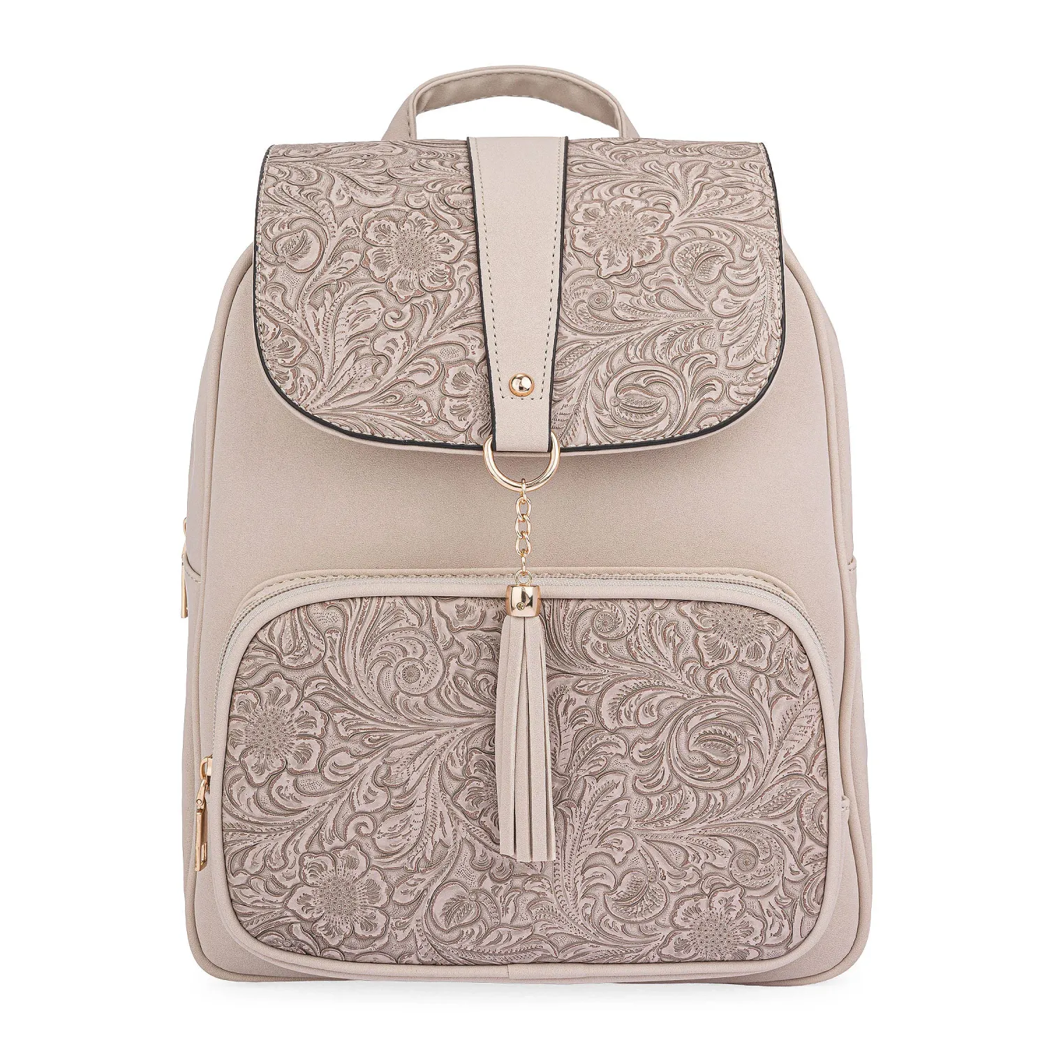 Mochila Limoni Dama Zoya color beige | Platanitos