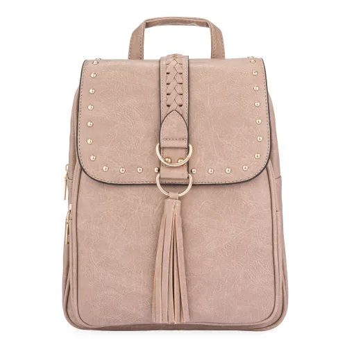 Mochila Limoni Dama Sharpey color beige | Platanitos