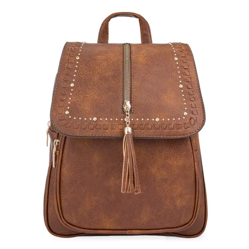 Mochila Limoni Dama Collie color marron | Platanitos