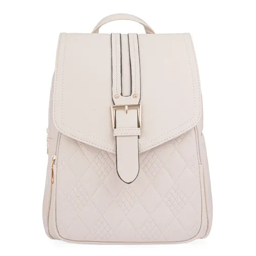 Mochila Limoni Dama Libby color beige | Platanitos