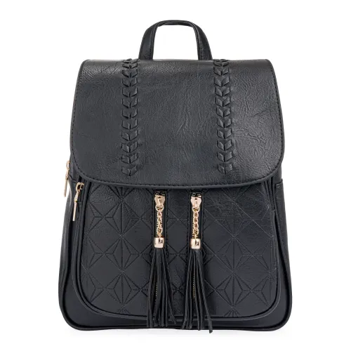 Mochila Limoni Dama Hattie color negro | Platanitos
