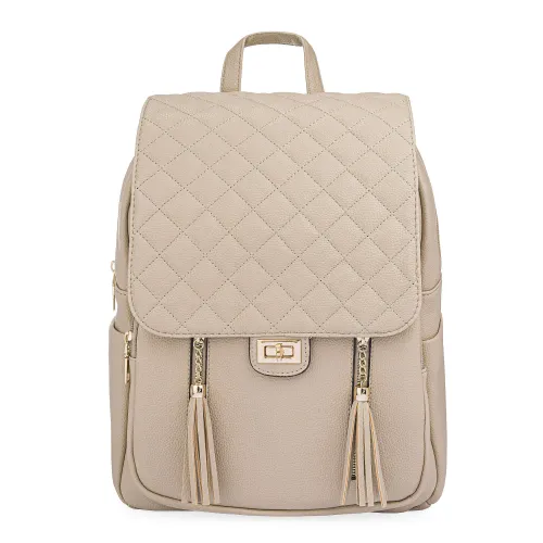 Mochila Limoni Dama Myra color beige | Platanitos