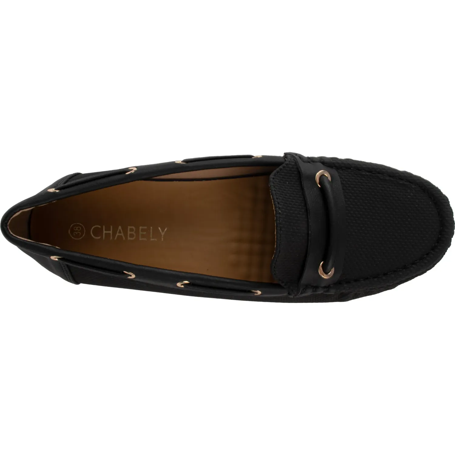 CHABELY Mocasin Chabely Mujer 2ym044 color negro | Platanitos