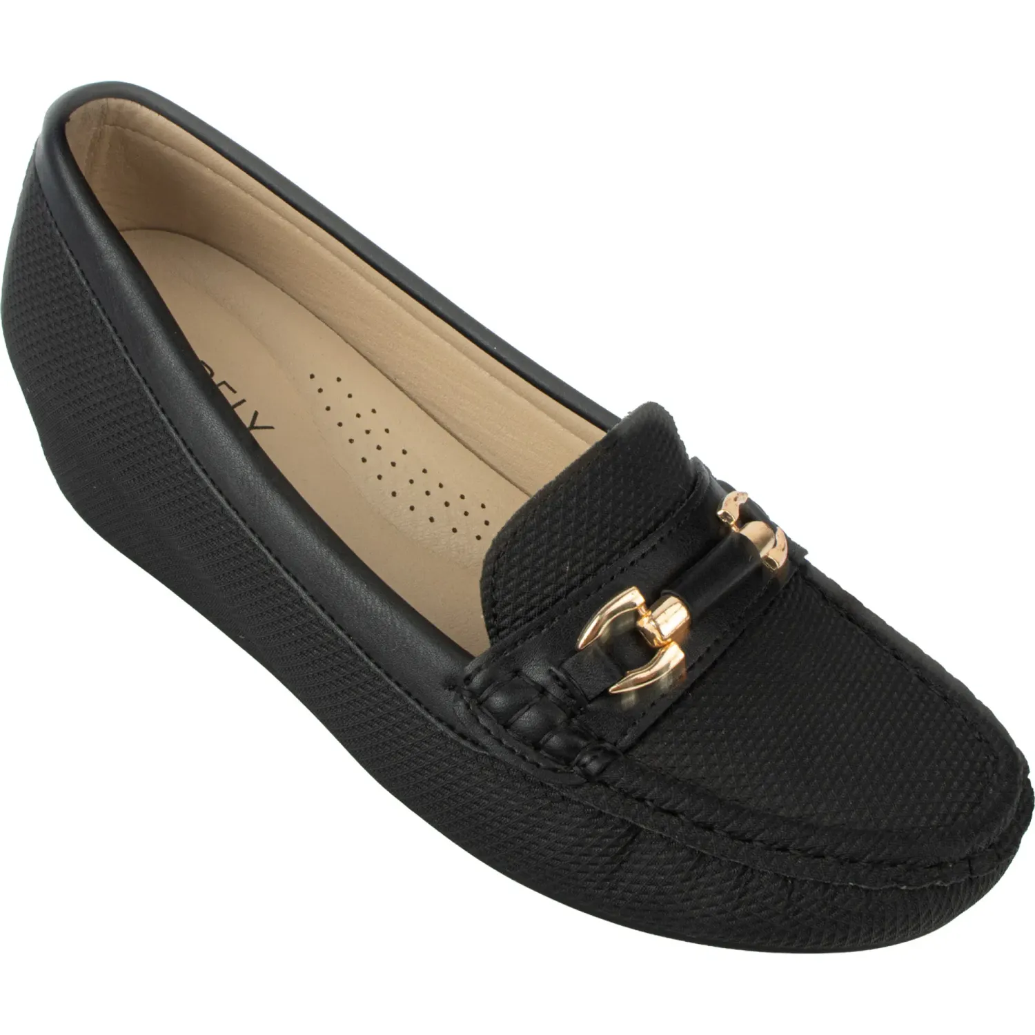 CHABELY Mocasin Chabely Mujer 2ym041 color negro | Platanitos