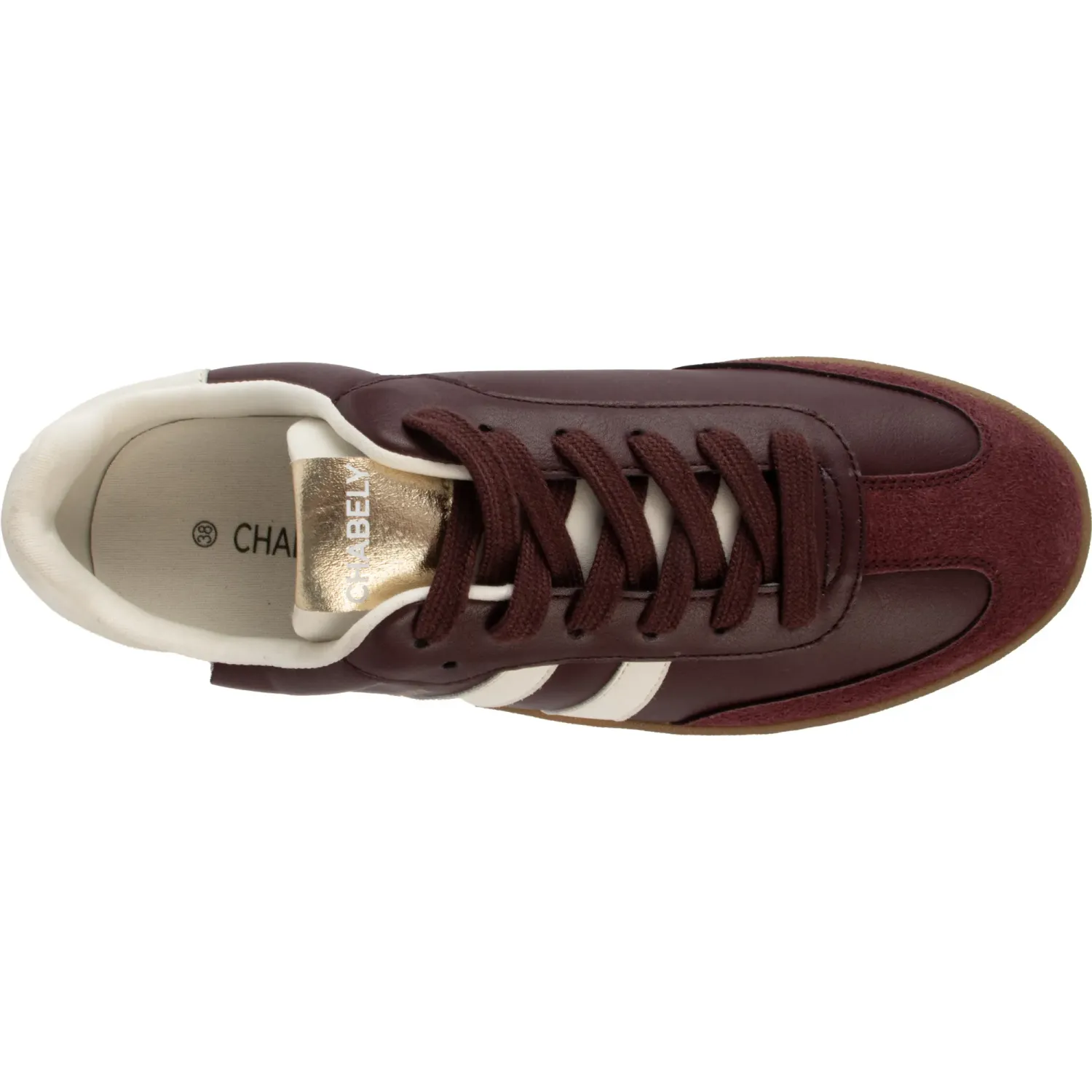 Zapatilla Chabely Casual Mujer 2yz151 color burgundy | Platanitos