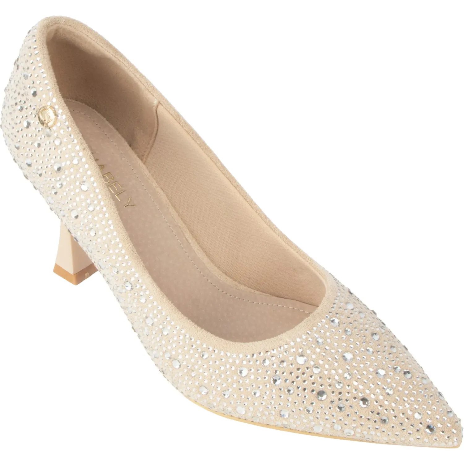 Zapato Chabely De Vestir Mujer 2yt123 color beige / plateado | Platanitos