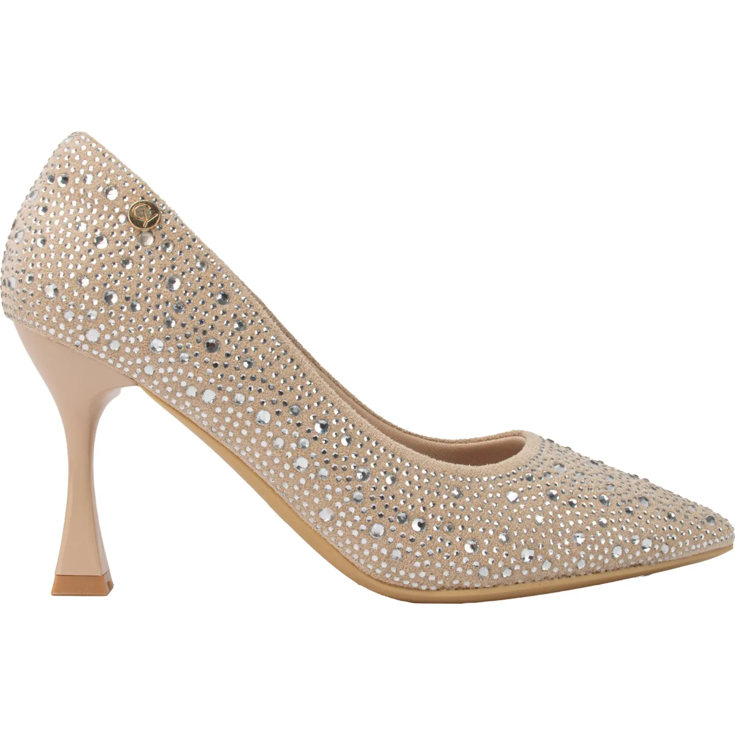 Zapato Chabely De Vestir Mujer 2yt123 color beige / plateado | Platanitos