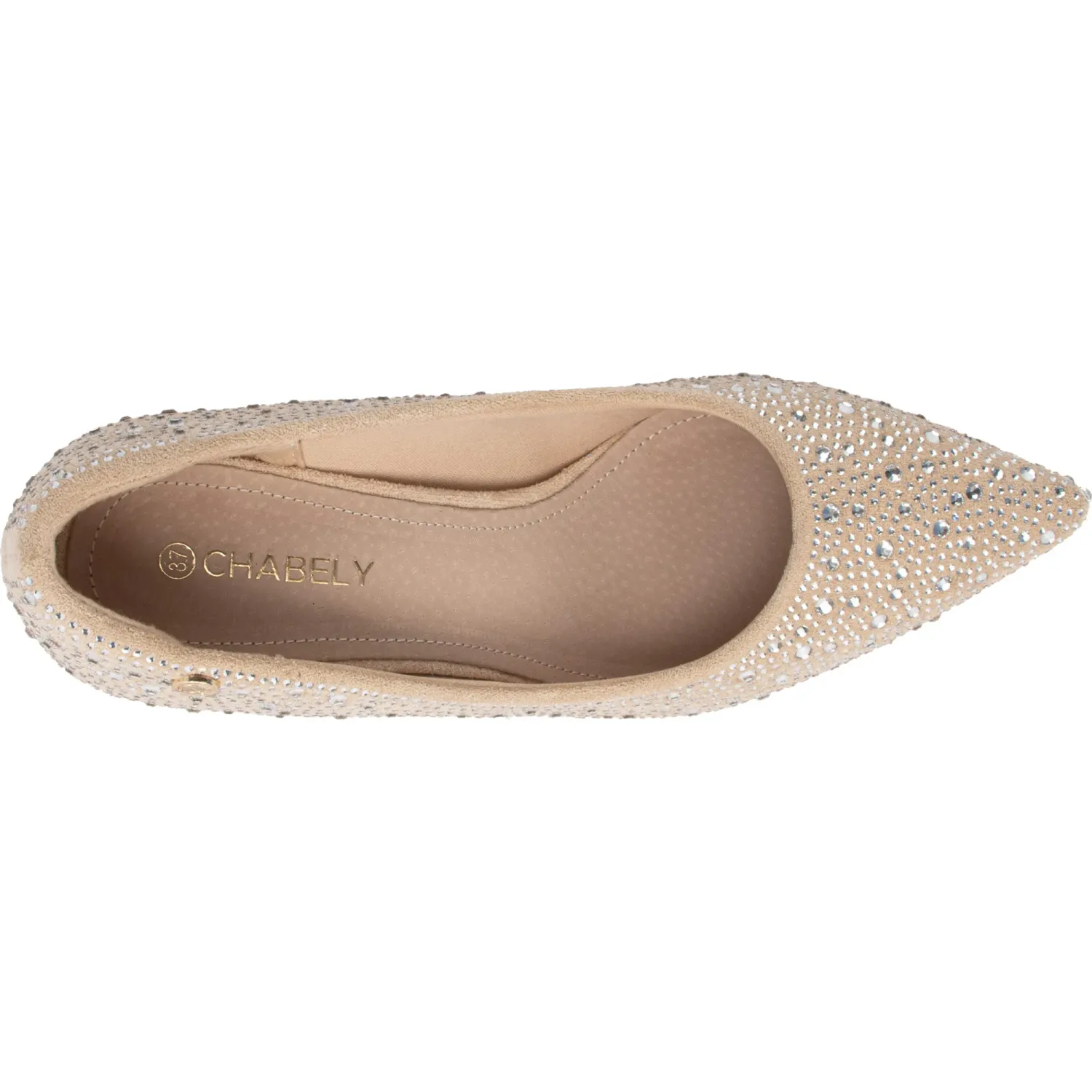 Zapato Chabely De Vestir Mujer 2yt123 color beige / plateado | Platanitos