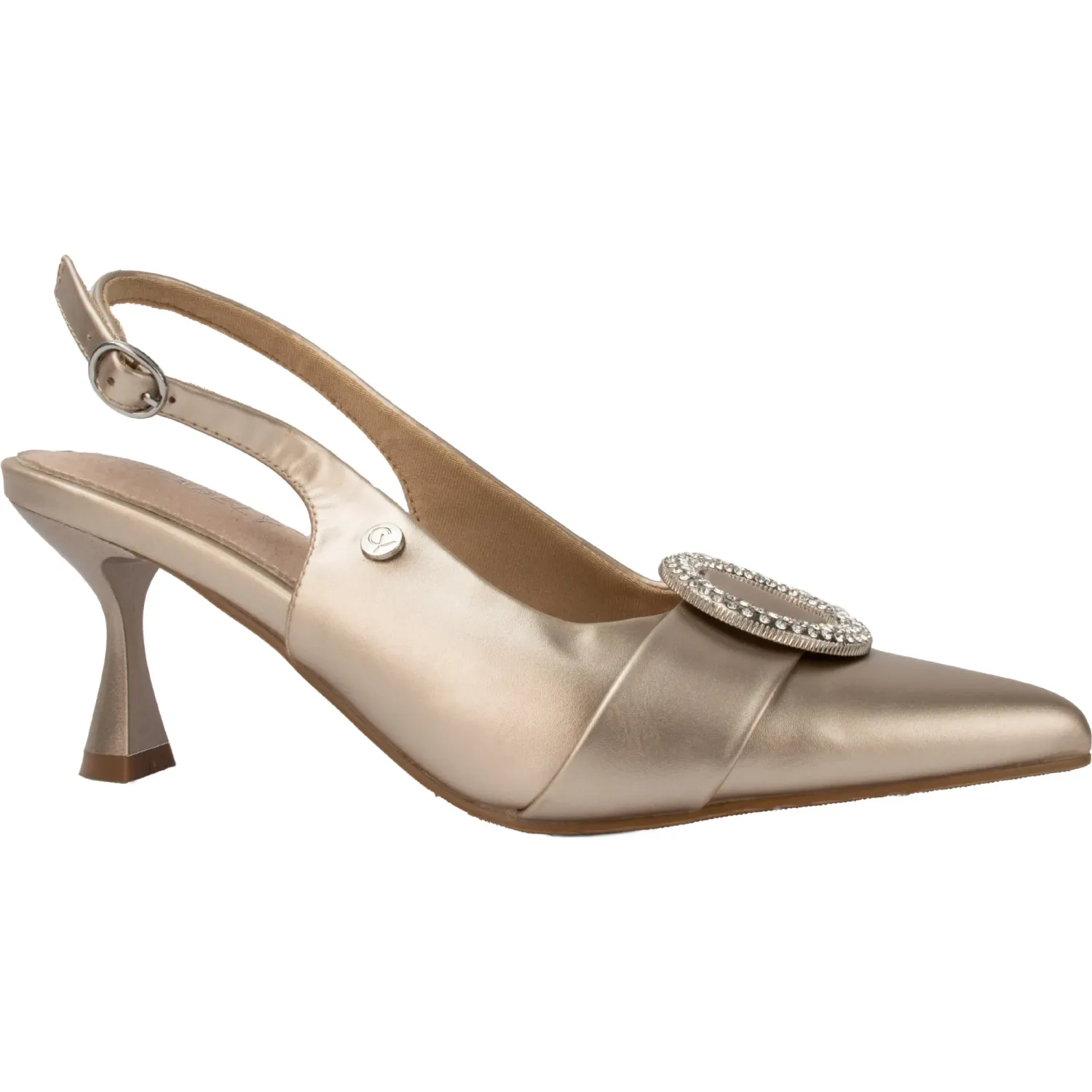 Zapato Chabely De Vestir Mujer 2yt115 color champagne | Platanitos