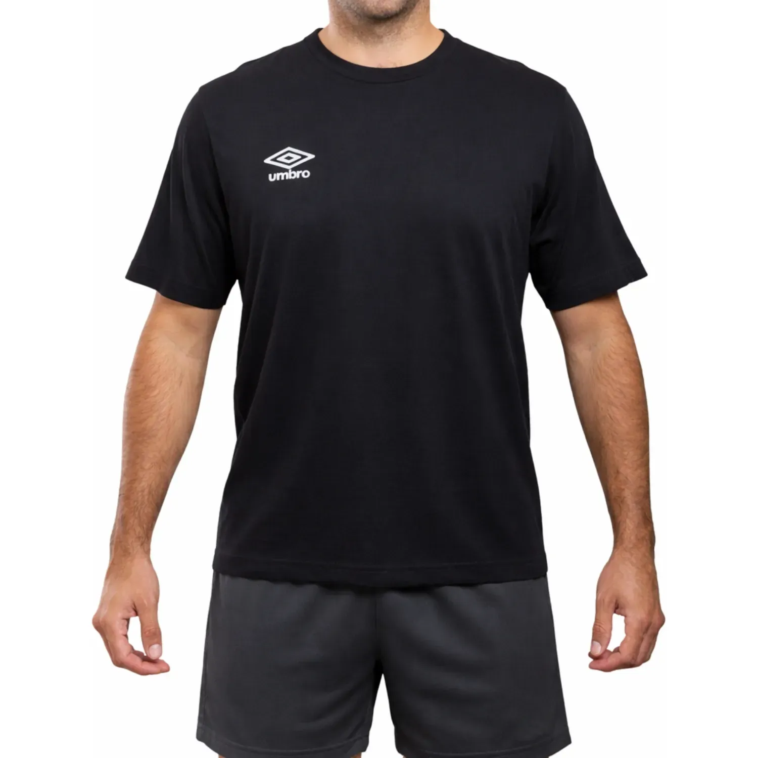 Polo Umbro Deportivo Hombre T-Shirt Basicos Estampado color negro | Platanitos