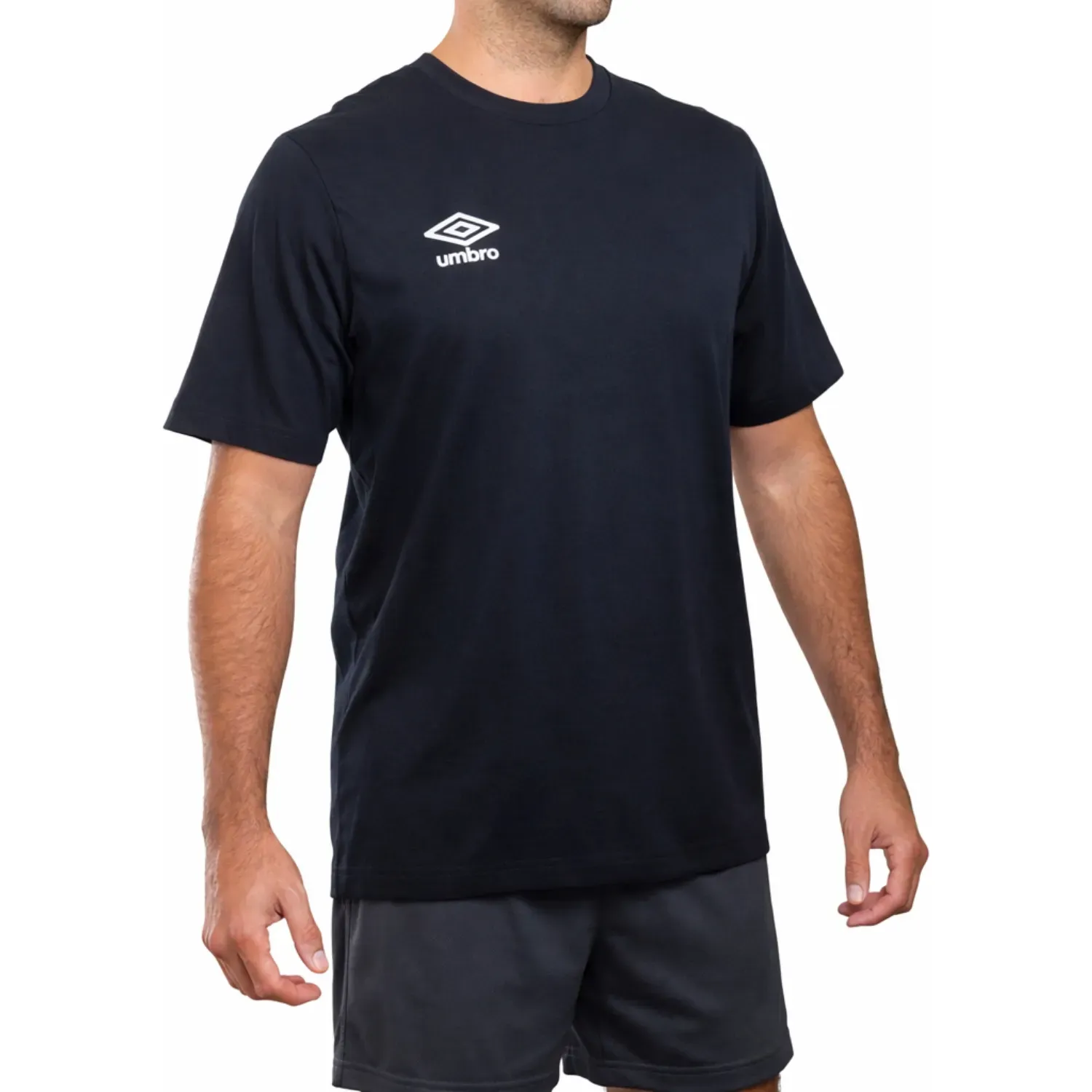 Polo Umbro Deportivo Hombre T-Shirt Basicos Estampado color negro | Platanitos