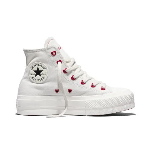 Converse Blanco de Mujer modelo Zapatillas Urbanas Mujer Ct As Lift Platform Hearts blancos blanca blancas rojos rojas roja mujer 2026011622095596379 POLIESTER Caucho