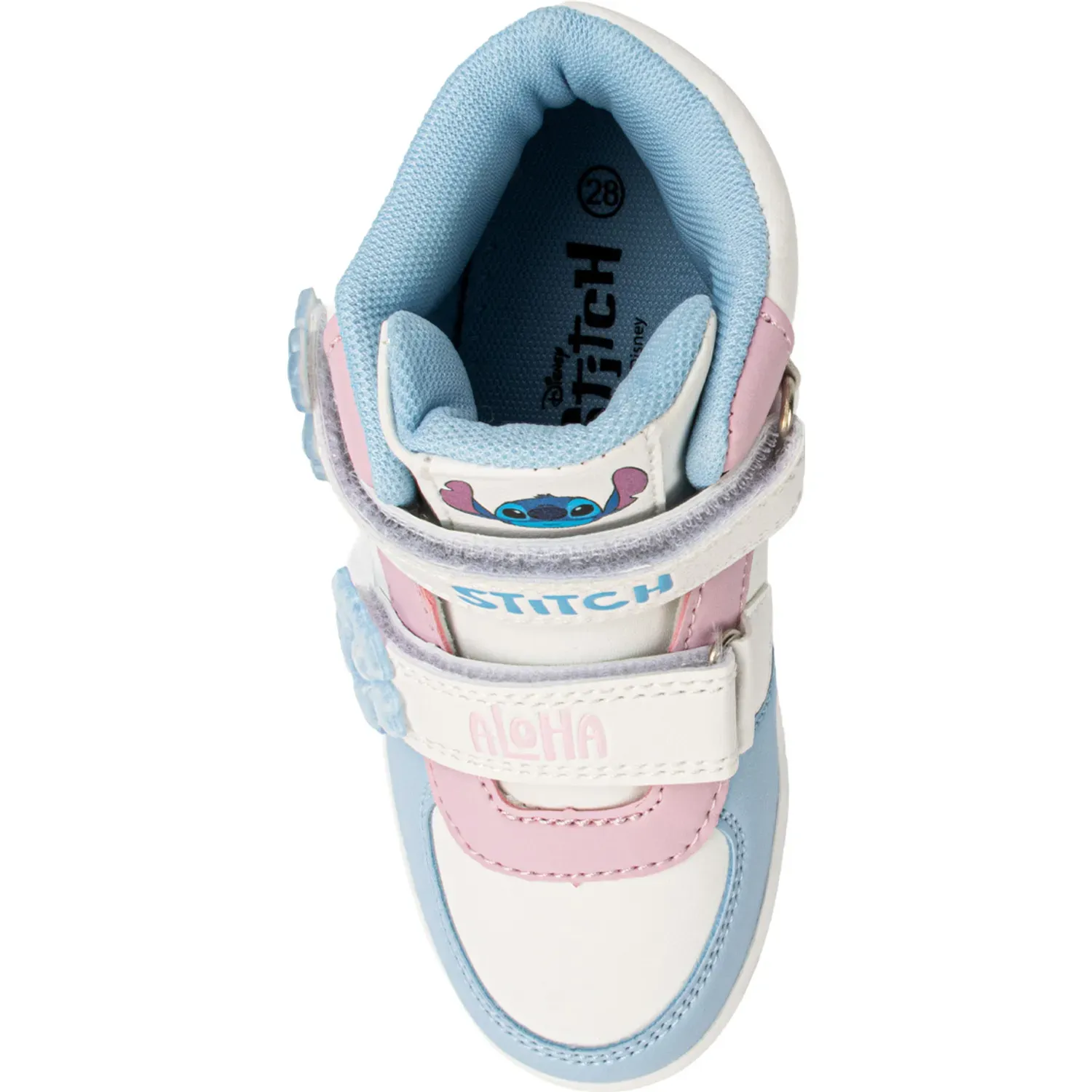 Zapatilla Stitch Botin Niña Stitch 2stc026 color blanco | Platanitos