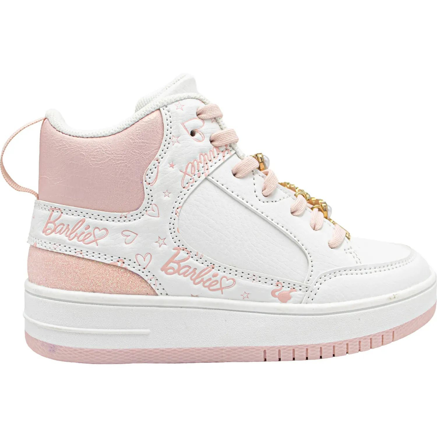 Zapatilla Barbie Botin Niña Barbie 2ar1319 color blanco | Platanitos