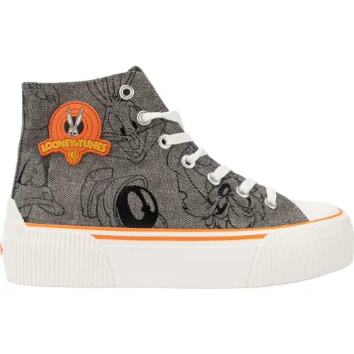 Zapatilla Looney Tunes Mujer Looney Tunes 2ly0370 color gris | Platanitos