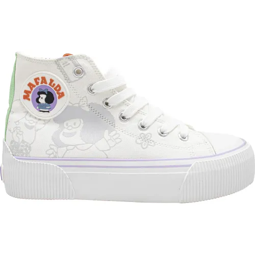 Zapatilla Mafalda Mujer Mafalda 2qy0380 color blanco | Platanitos