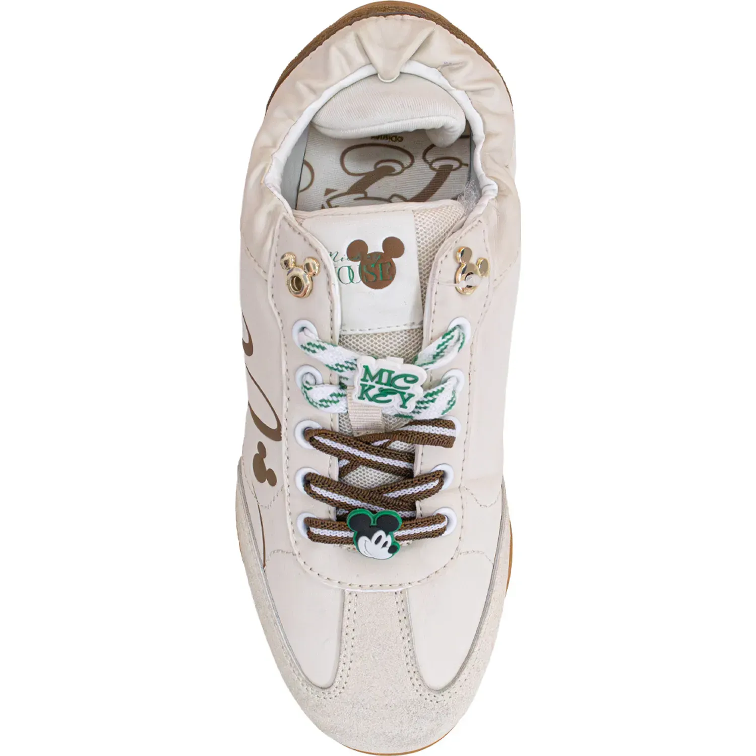 Zapatilla Mickey Iconica Mujer Mickey 2ky0730 color crema | Platanitos