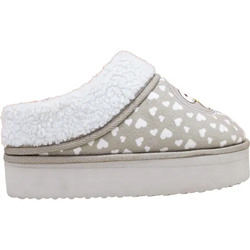 Pantufla Snoopy Mujer Snoopy 2fy0470 color beige | Platanitos