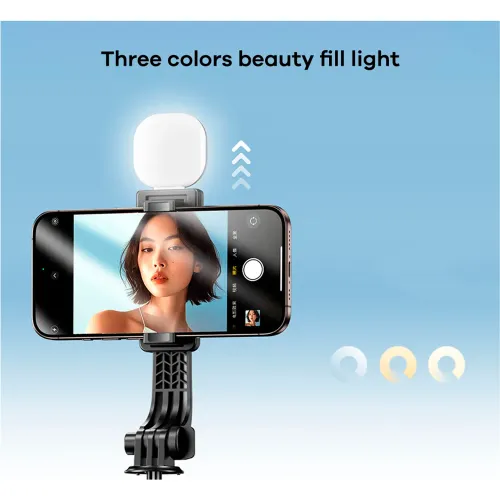 REMAX Selfie Tripode Streaming P60 Negro 1.3 M 360° Bluetooth