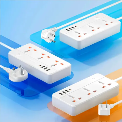 REMAX Extension Power Strip  Rp-U153 Blanco 3 Outlets