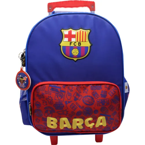 Niña Niño Barcelona Azul Maleta Con Ruedas Barcelona