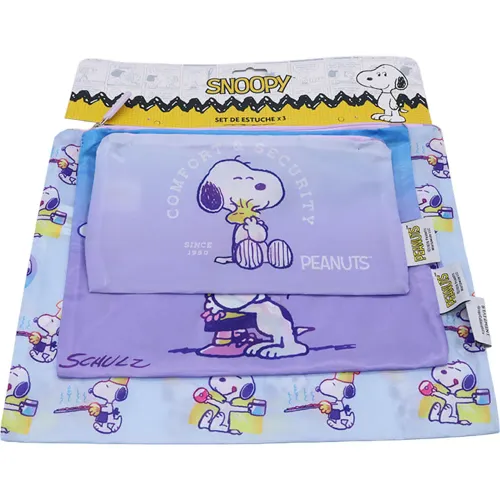 SNOOPY Set De Estuches X3 Snoopy