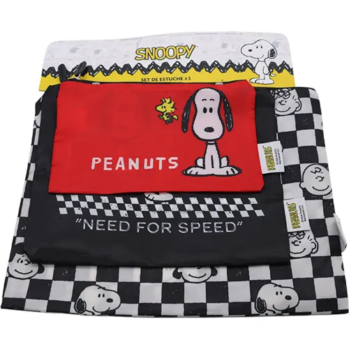 SNOOPY Set De Estuches X3 Snoopy