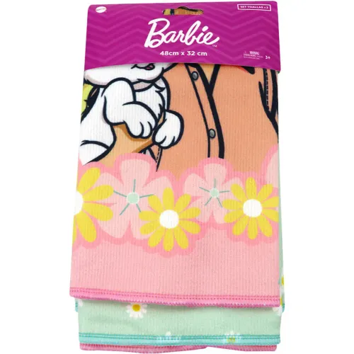 Barbie Rosado de Niña / Niño modelo Set Toallas X2 Barbie rosados niña 2026012119423138471  