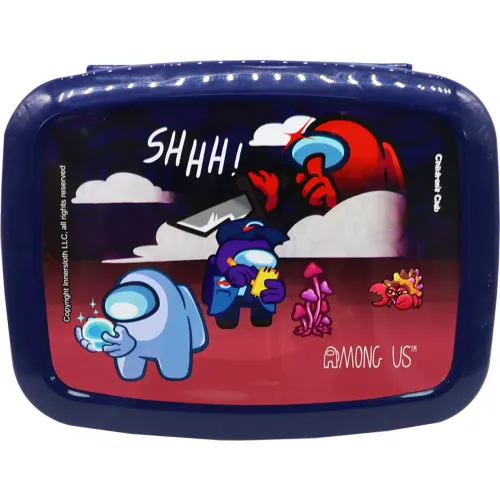 AMONG US Azul modelo Tupper Pp Ml  Con Divisiones Among Us azules 2026012119423138588  