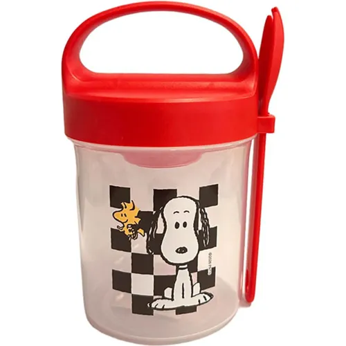 SNOOPY Rojo modelo Contenedor + Cuchara 560ml Snoopy rojos rojas roja 2026012119423138678  