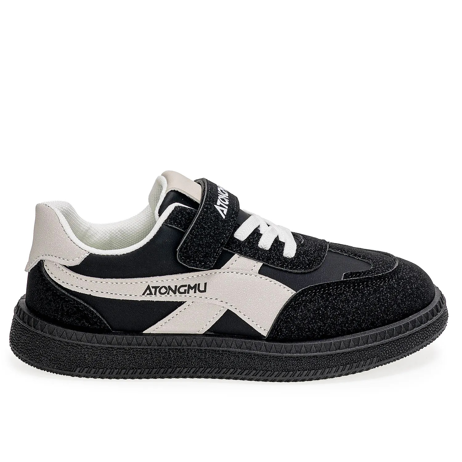Zapatilla Just4U Kids Z Aras color negro | Platanitos
