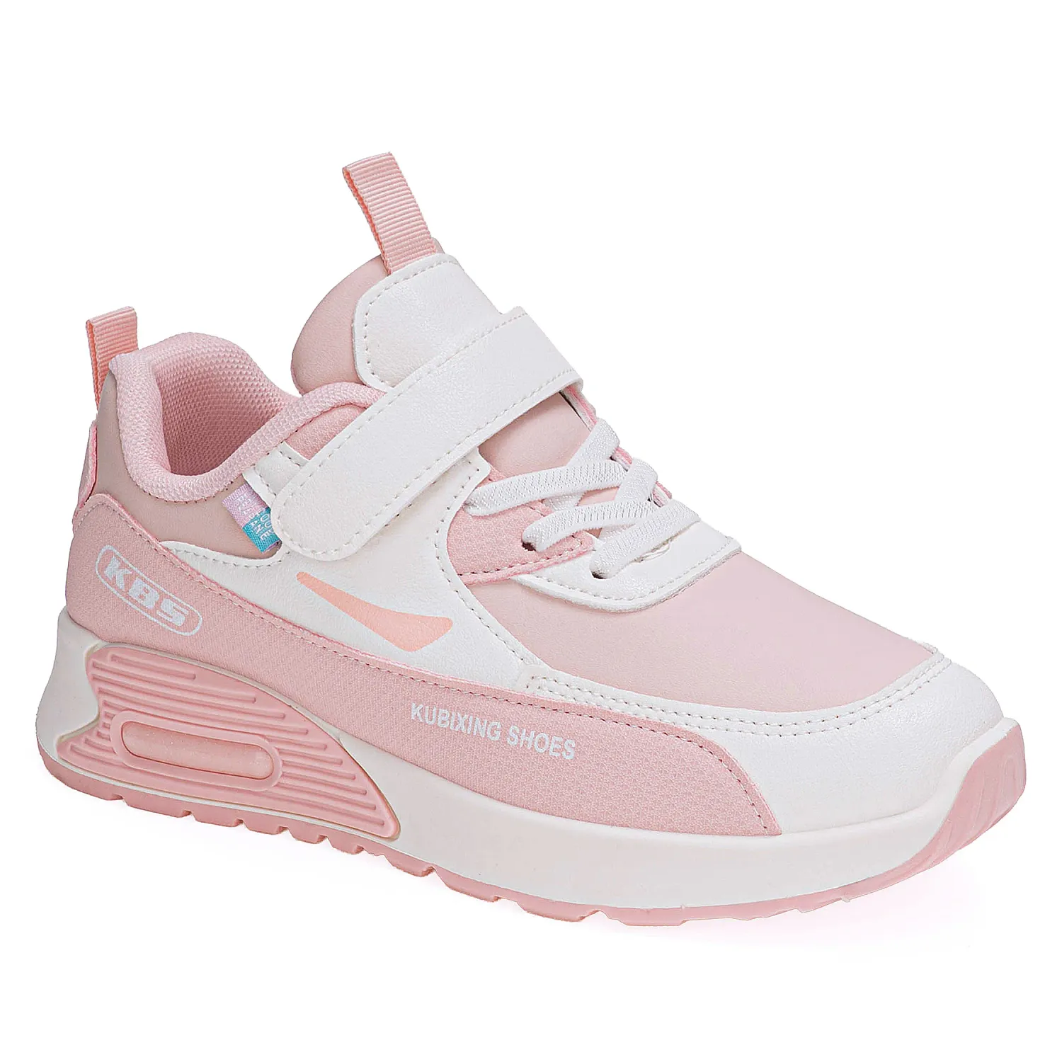 Zapatilla Just4U Kids Z Ruth color rosado / blanco | Platanitos