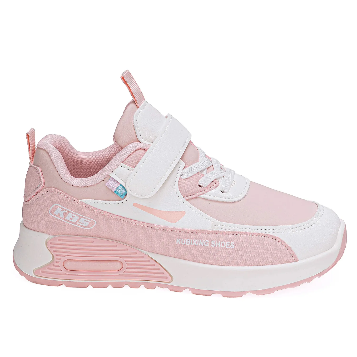 Zapatilla Just4U Kids Z Ruth color rosado / blanco | Platanitos