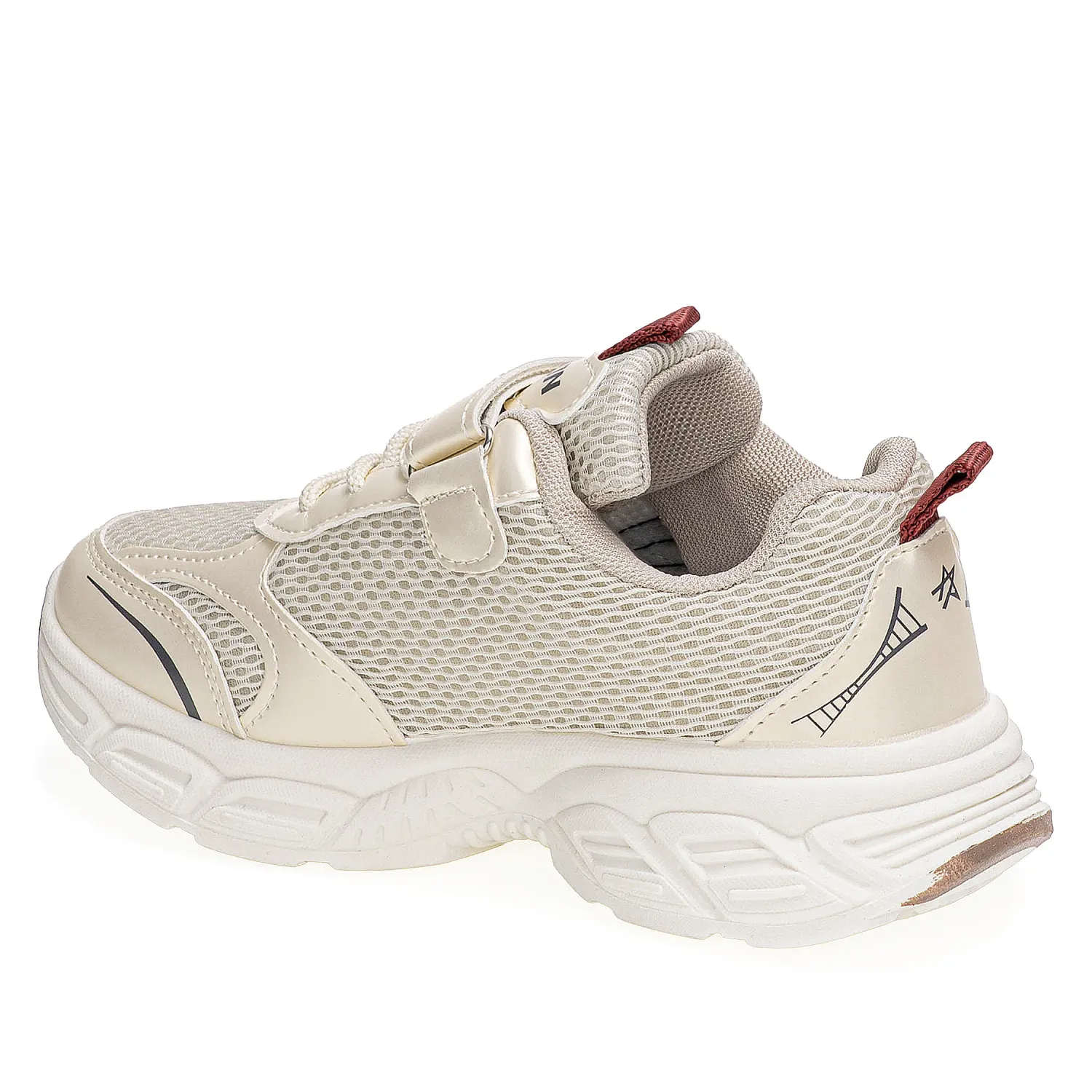 Zapatilla Just4U Kids Z Gabi color dorado | Platanitos