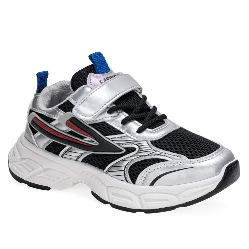 Just4u Negro de Niño modelo Zapatilla Kids Z Jhona negros plateados textiles niño 2026012121401209621 Textil Sintético