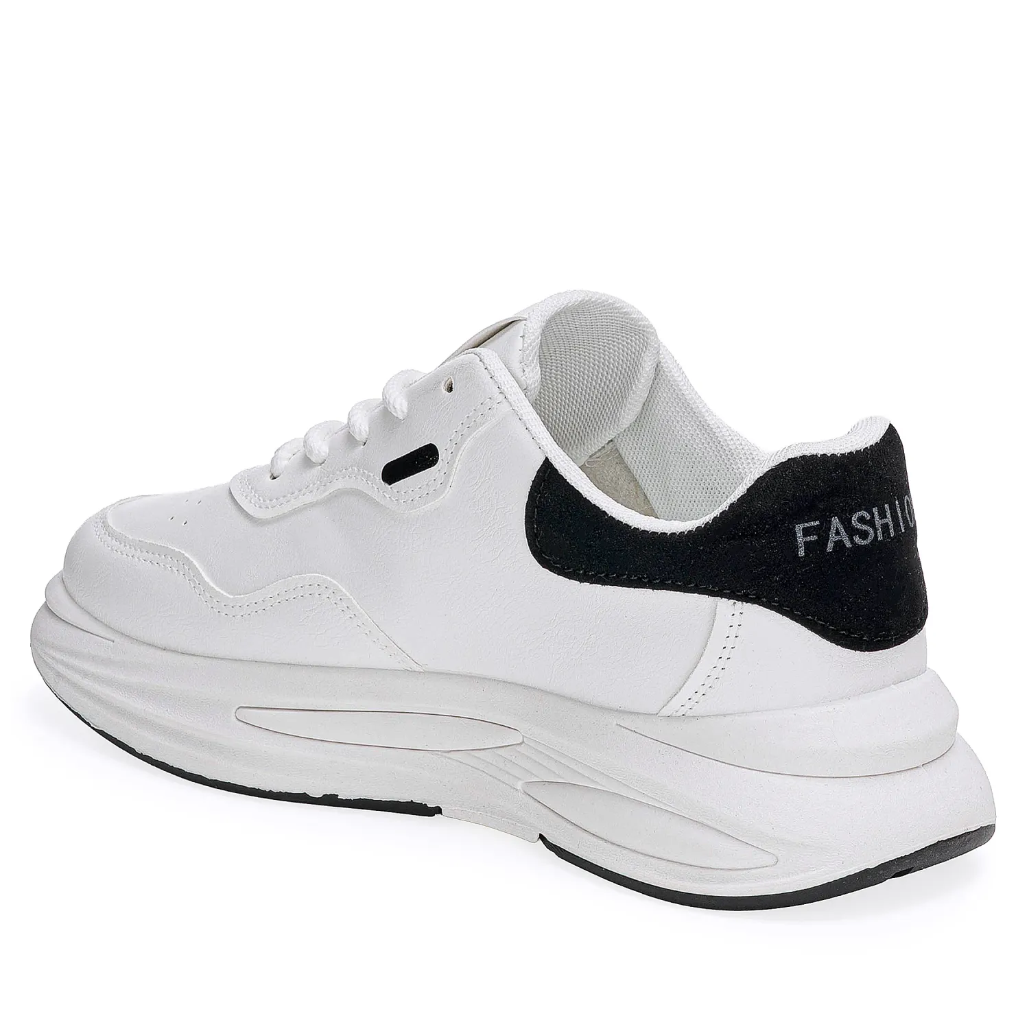 Zapatilla Just4U Caballero Z Timyl color blanco / negro | Platanitos