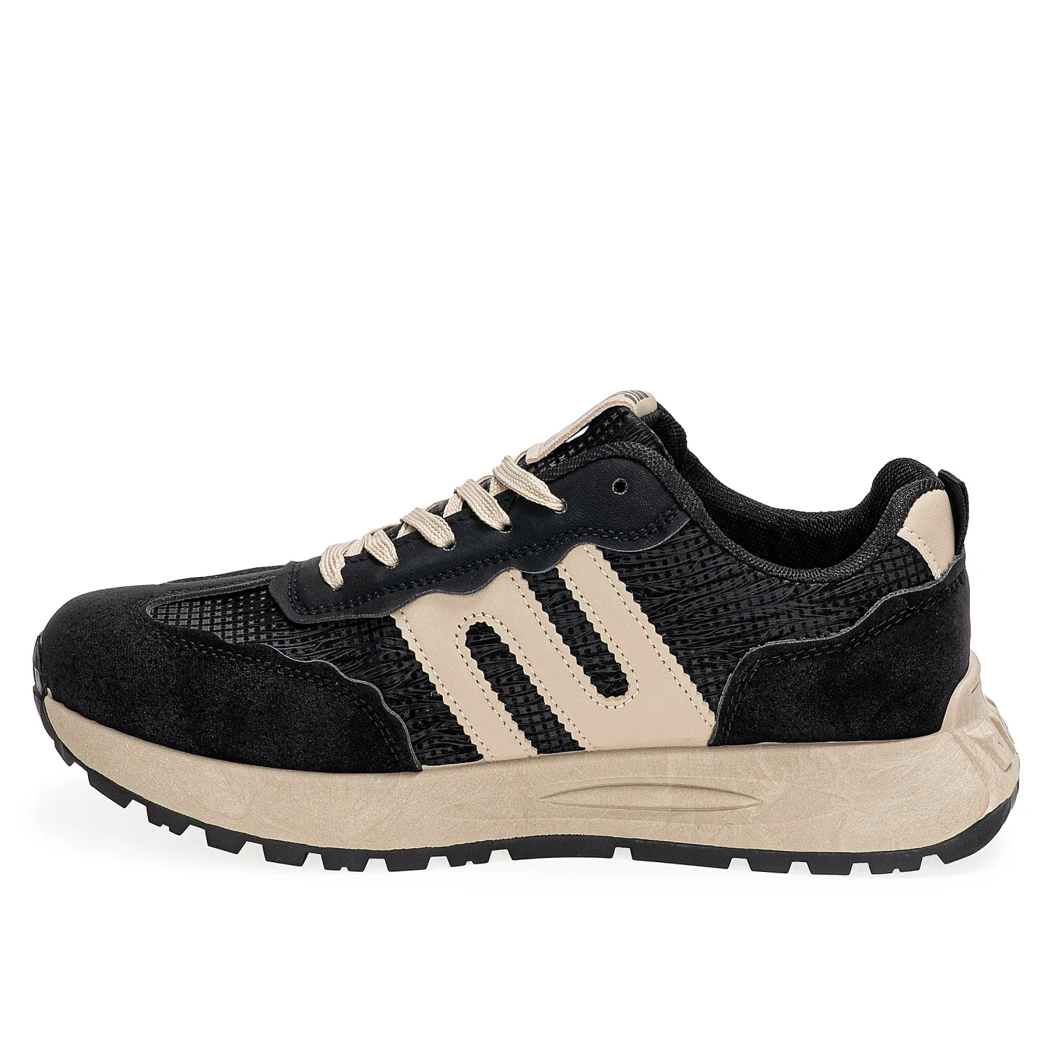 Zapatilla Just4U Caballero Z Julio color negro | Platanitos