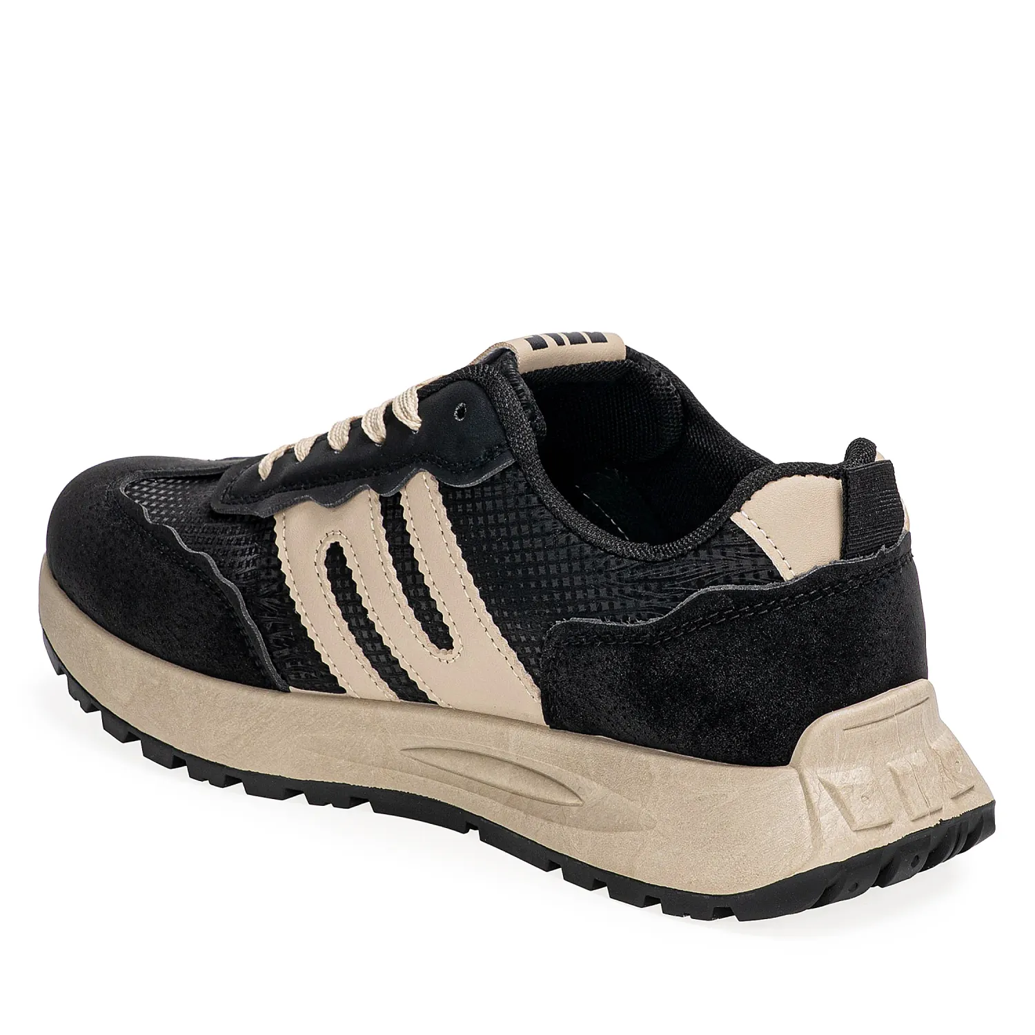 Zapatilla Just4U Caballero Z Julio color negro | Platanitos