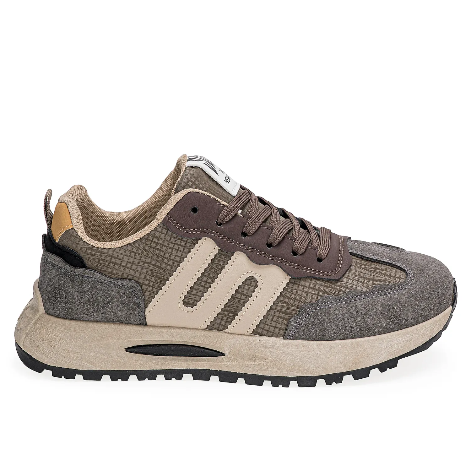 Zapatilla Just4U Caballero Z Julio color kaki | Platanitos