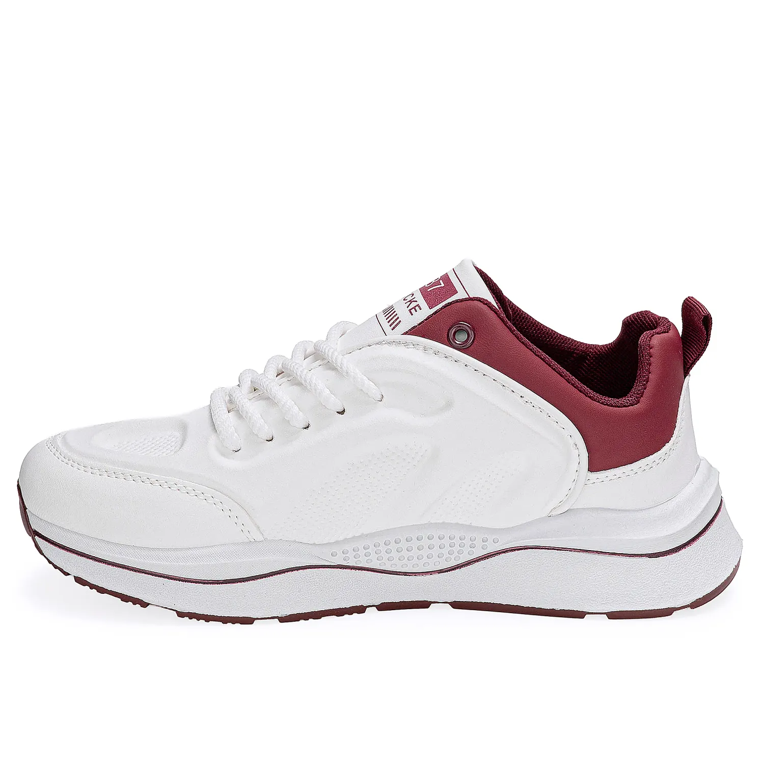 Zapatilla Just4U Caballero Z Ramy color blanco / rojo | Platanitos