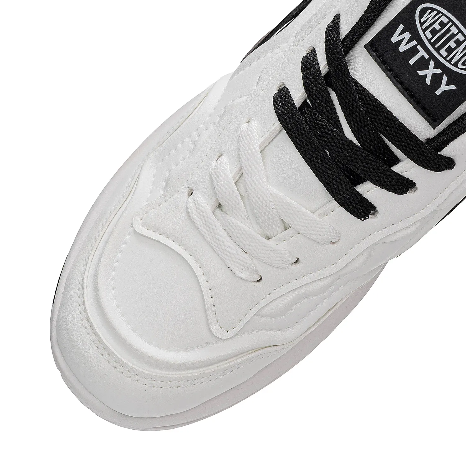 Zapatilla Just4U Caballero Z Ytalo color blanco / negro | Platanitos